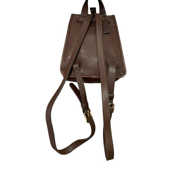 COACH Vintage Day Pack Bag Backpack Mahogany Brown 9960 Flap Turn Lock Purse main image 13
